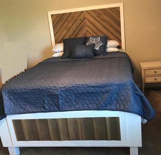 Reclaimed Wood with Painted Frame